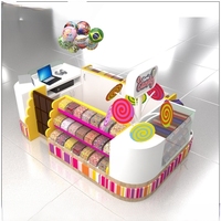 Meistverkauftes Holz-Acryl-Box Süßigkeiten-Kiosk Displayregal Design