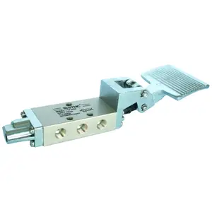 Válvula de pedal mecânica stnc TF-402A 5/2 way, corpo de liga de alumínio g1/4 "com mola de retorno, válvula manual para pneumática