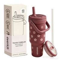 Everich ODM 40oz Double Wall Vacuum Tumbler Stainless Steel <strong>Mug</strong> Insulated Tumbler Coffee <strong>Mugs</strong> with Lid for Camping