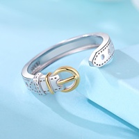 Bague ajustable en argent sterling 925 en forme d'abeille avec zircon, élégance raffinée, cadeau de mariage pour femme, vente en gros