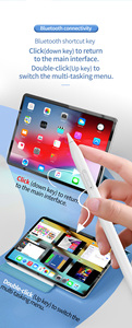 Stylet capacitif actif WENKU WKZP027A avec clics haut/bas, attraction magnétique, rejet <span class=keywords><strong>de</strong></span> la paume pour écran tactile iPad/tablette - Product Image 2