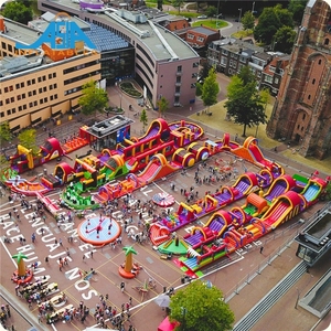 Parc d'obstacles gonflable <span class=keywords><strong>Ninja</strong></span> <span class=keywords><strong>Warrior</strong></span> sur mesure pour l'extérieur, durable, parc d'obstacles gonflable pour adultes, aire de jeux gonflable - Product Image 3