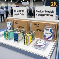 Panel de Distribución Modular de Fibra Óptica 1U MX7 con Soporte para 4 Módulos de Casete de Alta Densidad