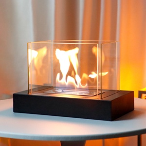 <span class=keywords><strong>Caminetto</strong></span> da Tavolo Ecologico a <span class=keywords><strong>Bioetanolo</strong></span>, Decorativo in Metallo Nero Elegante per Arredamento Festivo - Product Image 6