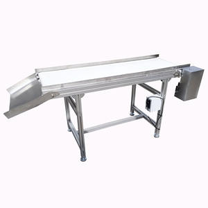 Bande transporteuse alimentaire en PU blanc industriel à cadre en acier inoxydable 304 du fabricant chinois pour les restaurants et les industries de vente au détail - Product Image 4