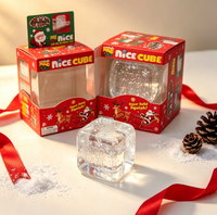 Jouet anti-stress en TPR en forme de glaçon de Noël, flocon de neige sensoriel à presser, cadeau pour garçons et filles de 14 ans et plus