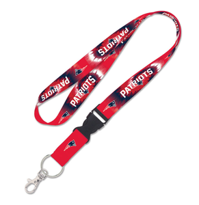 Custom High Quality Design New England Patriots Lanyard Premium Polyester Can hang Keychain Aircraft Snap Lanyard Promotion