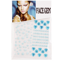 Meilleures ventes : Demi-perles jetables à fond plat, autocollantes, décoratives pour ongles, visage, corps, autocollants acryliques DIY