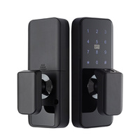 Taiwan TTLock Serrure d'empreinte digitale de mot de passe intelligente en forme de boule pour les portes en bois Restez à la maison Connectivité WiFi Carte mémoire en aluminium