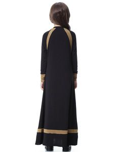 Nueva llegada negro Rosa Oriente Medio madre <span class=keywords><strong>hija</strong></span> padre-hijo traje Dubai niñas vestido - Product Image 6