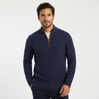 Cardigan Kingdeer à manches longues, anti-plis, en cachemire pur ultra-fin, délicat et respirant, pour homme, tricoté sur mesure