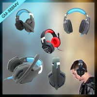 Casque de jeu stéréo, casque de jeu compétitif avec microphone, prise jack 3,5 mm, casque filaire supra-auriculaire