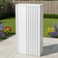 Boîte de livraison extérieure imperméable en acier galvanisé de grande capacité de couleur blanche, sans clé, antivol, boîtes aux lettres pour colis postaux