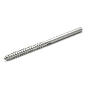 Marine Grade Stainless Steel Thread Terminal with <strong>Wood</strong> <strong>Screw</strong> for Cable Railing - Product Image 1