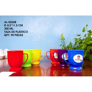 Tazza di plastica colorata da 300ml-moderna tazza elegante per eventi e Catering - Product Image 1