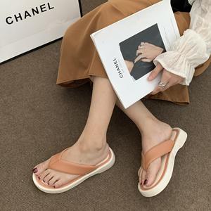 Chanclas de Moda para Mujer, Diseño Colorblock, Forro de Cuero Resistente, Antideslizantes, para Primavera, Uso en Casa, Playa y Exteriores - Product Image 6