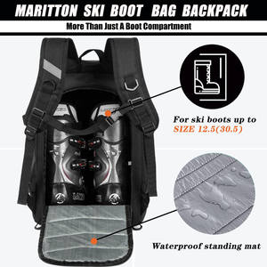 Échantillon gratuit Vente en gros Nouveau Sac à bottes élégant pour bottes de ski, randonnée, snowboard de luxe avec protection dorsale - Product Image 5