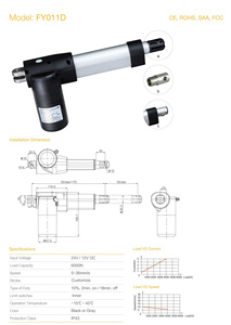 <strong>12V</strong> 24V DC <strong>Motor</strong> Electric Cylinder Linear Actuator for Leisure and Recreation - Product Image 2