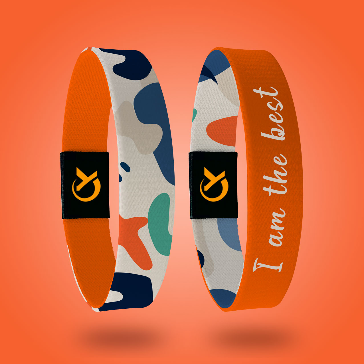 Factory Custom Polyester Elastic Wristbands Bracelet With