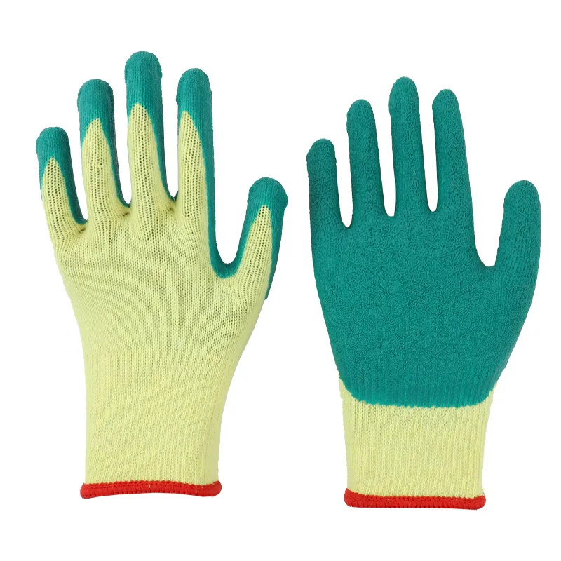 Hochwertige Hot Selling Laminated Latex Cotton Handschuhe