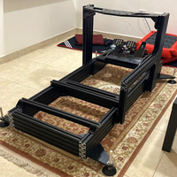 Venta Directa de Fábrica: Cockpit de Simulación de Carreras con Perfil de Aluminio en T, Chasis para Simulador de Carreras, Kit de Simulación de Conducción de Autos