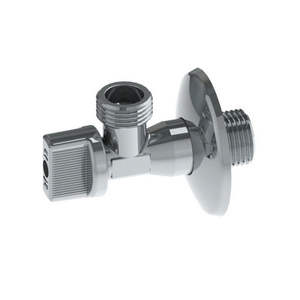 Válvula de bola para lavadora, válvula de cierre de agua cromada de 1/2 x 1/2 pulgadas, accesorio de plomería - Product Image 1