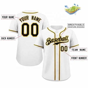 Uniformes y camisetas de béisbol para hombre con sublimación de logotipo personalizado para ropa de juegos - Product Image 6