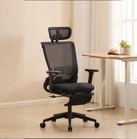 Chaise de bureau exécutive ergonomique en maille, moderne, luxueuse, réglable, confortable, à dossier haut et pliable