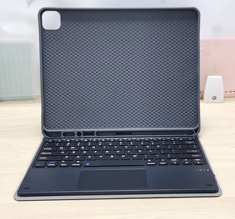Abnehmbare kabellose BT Tastaturhülle für iPad Air 13 2024 12,9 Zoll mit Touchpad-Funktion magnetisch eingebaut