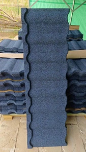 Tuiles métalliques enduites de pierres colorées de design industriel Matériaux de toiture <span class=keywords><strong>en</strong></span> aluminium léger Maison Villa Toiture extérieure <span class=keywords><strong>en</strong></span> métal - Product Image 2