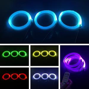 Práctica Luz de <span class=keywords><strong>Fibra</strong></span> Óptica RGB para Techo de Auto con Efecto de Cielo Estrellado, Control por Aplicación Móvil y Voz, 5-24V - Product Image 4