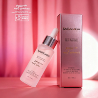 SAGALAGA Dissolvant de colle à ongles sans acétone pour faux ongles, décolleur doux pour capsules d'ongles avec vitamine E 30ml, logo personnalisé