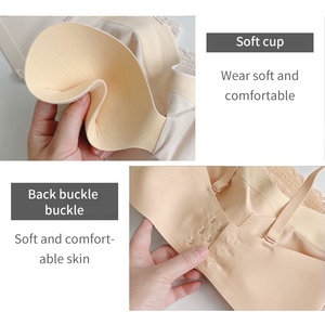 Correa de hombro extraíble para mujer <span class=keywords><strong>Bandeau</strong></span> adhesivo encaje tubo superior <span class=keywords><strong>sujetador</strong></span> <span class=keywords><strong>sin</strong></span> <span class=keywords><strong>tirantes</strong></span> Sticky Lift Bustier acolchado sujetadores <span class=keywords><strong>sin</strong></span> costuras para mujer - Product Image 5