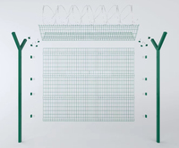Aéroport anti-montée de haute qualité et de sécurité avec clôture d'aéroport de poteau en Y périmètre de filet de clôture en maille de rasoir concertina pour prison