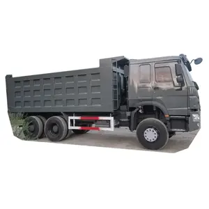 Caminhão basculante 375 cavalos de potência usado caminhão basculante 6x4 Howo de 10 rodas 50 toneladas usado para venda