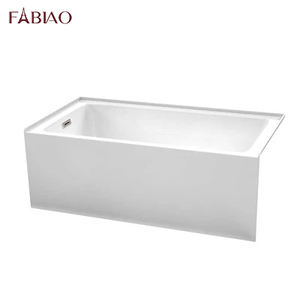 FGBIAO <span class=keywords><strong>Tablier</strong></span> Rectangle Blanc Nord-Américain Alcove Jupe Latérale <span class=keywords><strong>Baignoire</strong></span> Autoportante Avec CUPC - Product Image 1