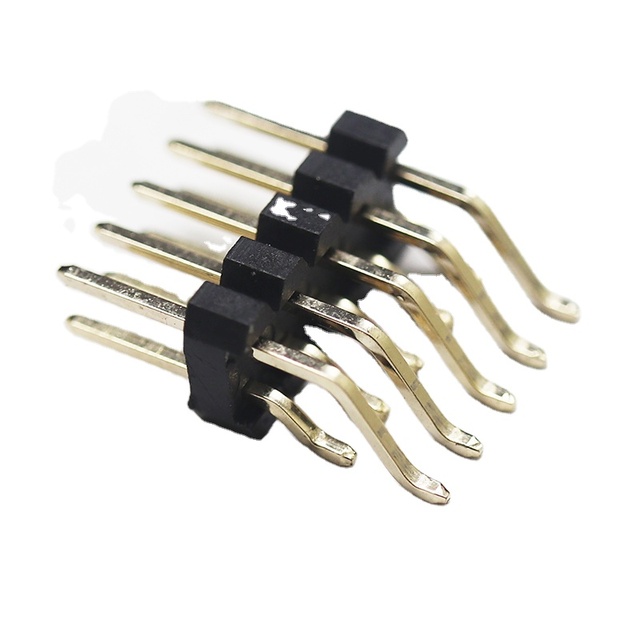 Connector 2.54Mm Pitch 02~40pins 2x5 Pin Double Row Pin Header Gold Plated Dual Row Pin of Electrical Plug Connector