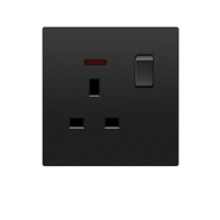 Prise murale intelligente encastrée 86 Type, panneau USB à cinq trous, 16A, double pôle, étanche, tactile, compatible Smart Life