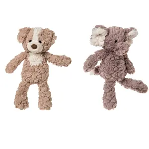 高品质厂家定制促销软动物造型可爱毛绒卡通动物园毛绒玩具可爱猴牛羊狗礼品