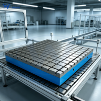 Plateforme modulaire grande en fonte anti-déformation à rainures en T, directement de l'usine, pour outillage d'inspection optique