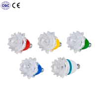 Rotation automatique de lumière d'étape de tête mobile de rvb de vente chaude, conception de fleur/lotus, Dimmable, grand Angle, ampoule E27 pour la partie de disco de DJ