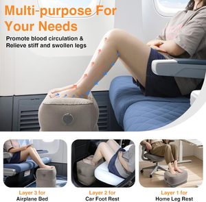 ชุดพักขาพกพาแบบพองลม น้ำหนักเบา สะดวกต่อการจัดเก็บและการขนส่ง - Product Image 4