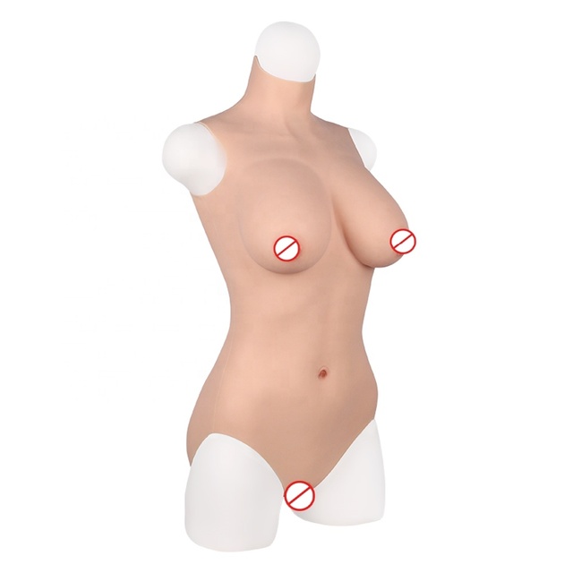 Combinaison Silicone 4th Pour Crossdresser - Formes Seins Et Vagin Intégrés - Taille XL