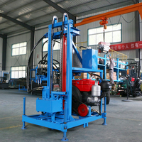 Rig de forage à carottage diamanté pour l'exploration géologique hydraulique, 100, 150, 200 mètres, rig de forage de puits d'eau