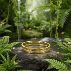 Bracelet tendance en acier inoxydable 316L plaqué or PVD, bijoux durables et résistants pour femmes - Product Image 3