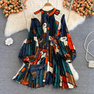 เดรสเชิ้ตของผู้หญิงกระโปรง<span class=keywords><strong>สั้น</strong></span>เข้ารูปทรงหลวมดีไซน์เพื่อความโดดเด่น - Product Image 5