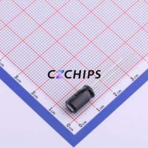 Condensador Electrolítico de Aluminio de Montaje Pasante ECA2AHG100, D6.3xL11.2mm, 10uF, 20%, 100V, 54mA-120Hz - Product Image 2