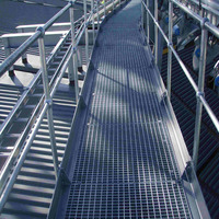 Grille industrielle en acier inoxydable personnalisable, plateforme en acier à barres plates dentelées, grille d'entrepôt 2400 mm x 1200 mm