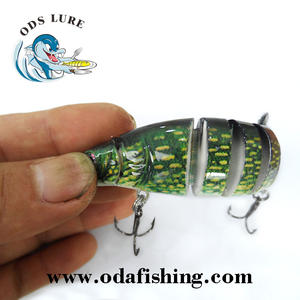 9 leurres de pêche articulés appâts durs artificiels avec action flexible pour la pêche en mer - Product Image 4