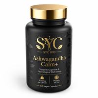 SYC BIO Vente en gros d'extrait botanique d'Ashwagandha 3000mg en capsules, prix direct usine, fournisseur OEM ODM, 60 capsules végétaliennes